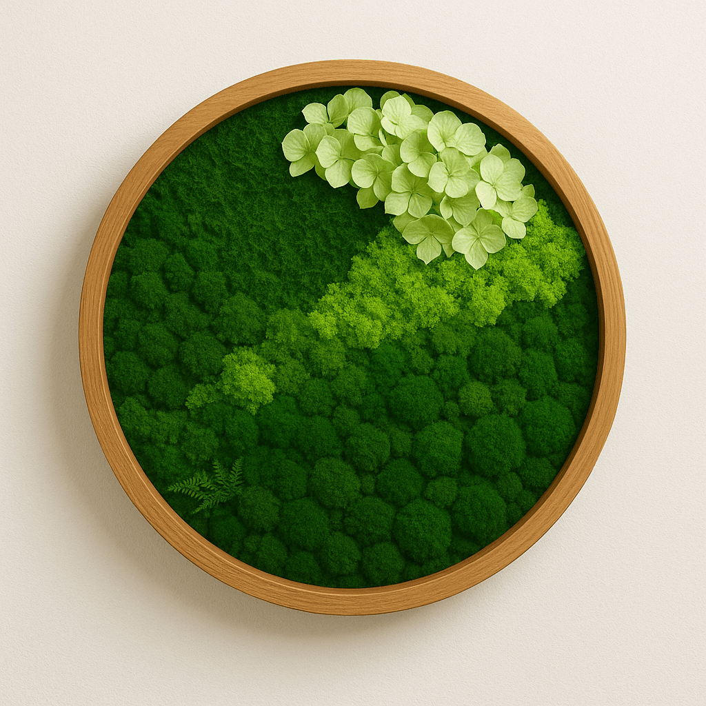 Handgefertigtes Moosbild – Xanadu Green